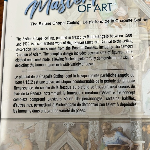 Master Pieces Sistine Chapel puzzle new in sealed box - Picture 3 of 4